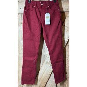 NWT Boys Sz 14 Calvin Klein Jeans Stretch Cabernet Burgundy Denim Classic Skinny